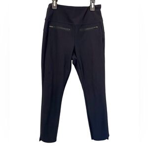 Athleta Black Zippered commuter work pants size small - high waisted